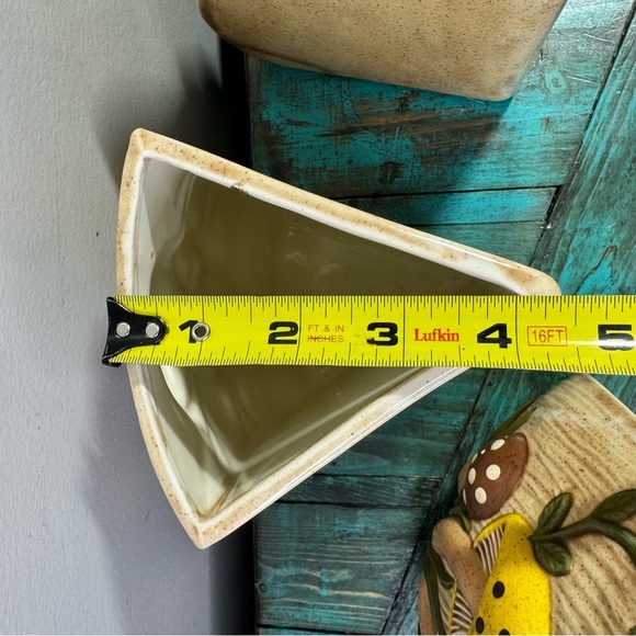 Mushroom Canister Arnels Vintage 70s Divided Canister Missing One Canister & Lid - Picture 9 of 14